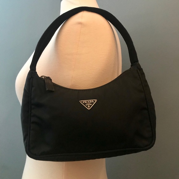 Prada Handbags - Prada Tessuto Black Authentic Purse